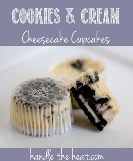 Cookies and Cream Cheesecake Cupcakes, the most used dish to my web log with over a million hits!