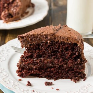 Duke's Chocolate Mayonnaise Cake - therefore damp and wealthy!