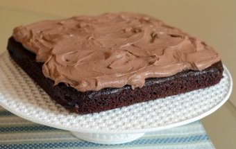 Eggless Chocolate Cake with Chocolate Frosting