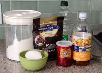 Ingredients for example Bowl Chocolate Cake