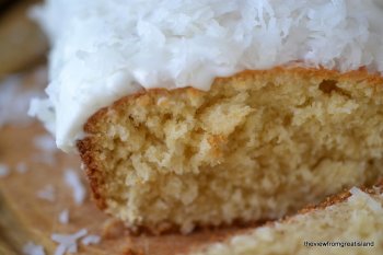 the right pound-cake packed with coconut