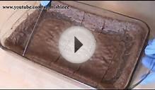 Double Chocolate Brownie Cake Recipe with Sauce / Pudding