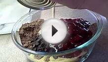 Recipes using cake mixes: #8 Triple Chocolate Cherry Bars