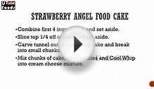 STRAWBERRY ANGEL FOOD CAKE - Making of Cakes -- How to