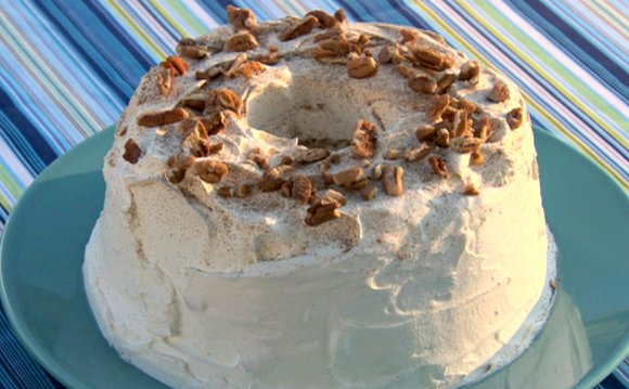 Pecan Cinnamon Angel Food Cake