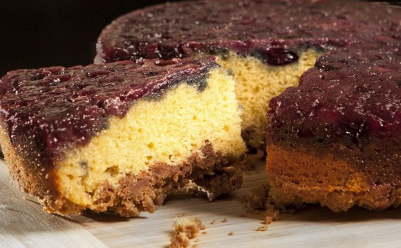 Blueberry coffee cake with