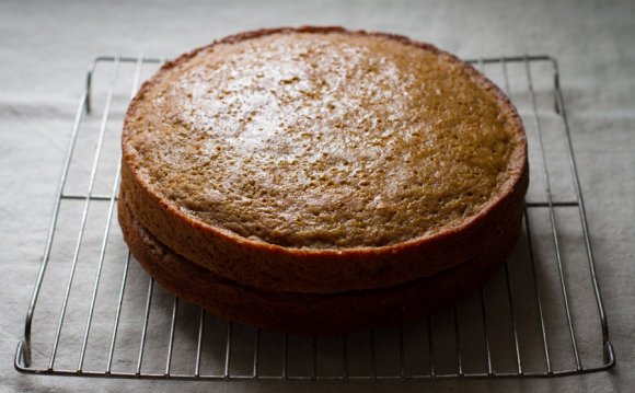 Carrot cake with orange maple