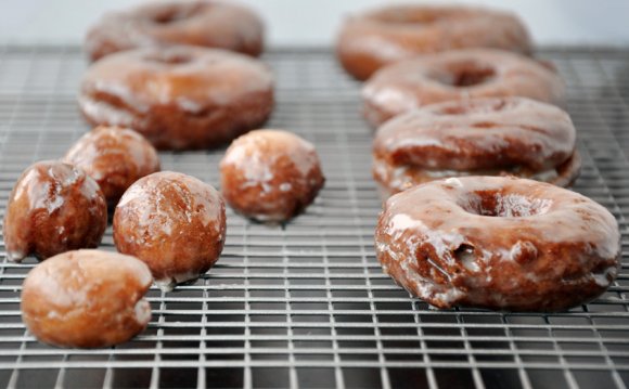 Glazed Sour Cream Doughnuts