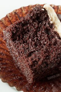 100percent Whole Grain Chocolate Cupcakes with Espresso cream-cheese Frosting – awesome damp and nobody could have an idea that they're made healthier!