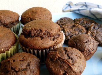 2 Ingredient Skinny Chocolate Pumpkin Muffins and Cookies