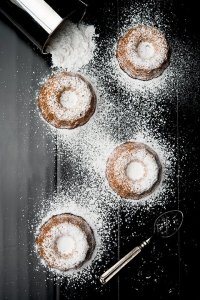 Almond Bundt Cake Donuts