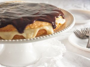 Boston Cream Pie from the History Kitchen - record and Recipe
