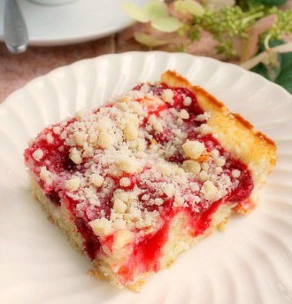 Cherry Crumb Coffee Cake