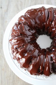 Chocolate Sour Cream Bundt Cake | Two Peas and Their Pod | title=