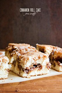Cinnamon Roll Cake from scratch @crunchycreamysw Cinnamon Roll Cake (from scrape) Recipe