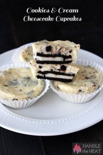 Cookies and Cream Cheesecake Cupcakes