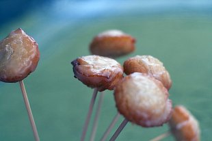 Doughnut Hole from Sour Cream Old-Fashioned Doughnuts - TheMessyBaker.com