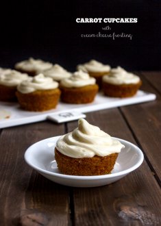 Easy Carrot Cupcakes with cream-cheese Frosting