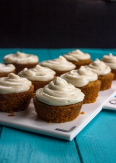 effortless Carrot Cupcakes with cream-cheese Frosting