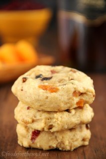 Fruitcake Cookies -- a healthier twist from the holiday classic. Smooth, dense & therefore addictive!