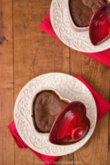 Heart Shape Cakes Molten Lava Cakes