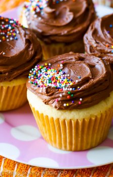 do-it-yourself Yellow Cupcakes Recipe on sallysbakingaddiction.com