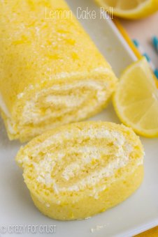 It really is a lemon dessert filled with lemon whipped cream. The perfect Lemon Cake Roll!