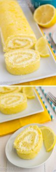 It is a lemon cake full of lemon whipped ointment. An ideal Lemon Cake Roll!