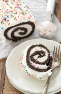Neapolitan ice-cream Cake Roll - make use of your preferred flavor frozen dessert to make your perfect cake roll!