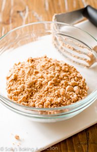 old-fashioned Crumb Cake Recipe on sallysbakingaddiction.com-- click on through the easy recipe!