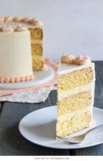 Orange Creamsicle Cake | | by Tessa Huff for TheCakeBlog.com