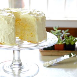 Pineapple Cream Angel Food Cake