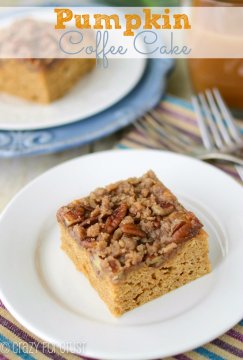 Pumpkin Coffee Cake | crazyforcrust.com | #pumpkin #breakfast #brunch