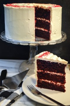 red velvet cake with ermine icing | Brooklyn Homemaker