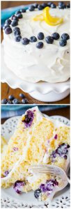 Sally's Baking Addiction | Delicious Lemon Blueberry Layer Cake!