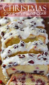 contemplating Christmas dishes ? Then you should contemplate delicious pound-cake with cranberries and white chocolate and a beautiful white glaze. You just need try out this heavenly Christmas Cranberry Pound Cake ! XOXOXOXO