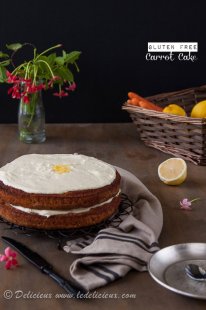 This one bowl Gluten Free Carrot Cake Recipe is the best you'll find! Deliciously moist and super easy and it is one you will make. | deliciouseveryday.com