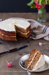 This one bowl Gluten Free Carrot Cake Recipe is the best you'll find! Deliciously moist and super easy and it is one you will make. | deliciouseveryday.com