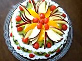 Easy fresh fruit cake recipe