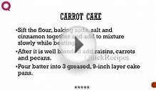CARROT CAKE 2 - Cake Recipes - Quick Recipes