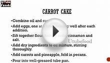 CARROT CAKE - Cake Recipes - Quick Recipes