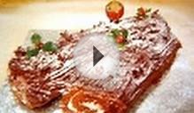 Christmas Chocolate Yule Log cake quick simple recipe how