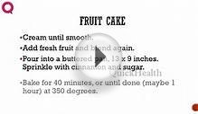 FRUIT CAKE -- Cake Recipes -- Making of Cakes