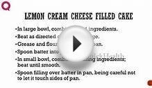 LEMON CREAM CHEESE FILLED CAKE -- Cake Recipes -- how to