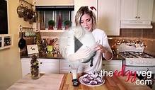 Oreo Stuffed Red Velvet Cookie Recipe CHRISTMAS | Edgy Veg