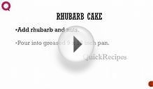 RHUBARB CAKE1 2) - How To QUICKRECIPES
