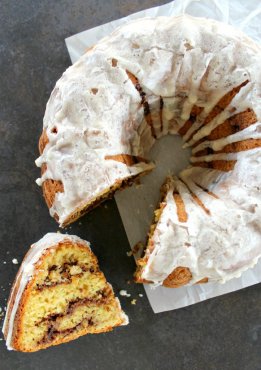 Walnut Cinnamon Coffee Cake, layered with cinnamon, cocoa powder, walnuts and brown sugar and a glaze that it crispy. Most readily useful Coffee Cake previously!