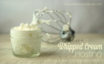 whipped ointment frosting recipe